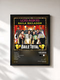 #noir Tableau de l'album Baila Bailador de Los Askis, cadre noir, imprimé et encadré en France