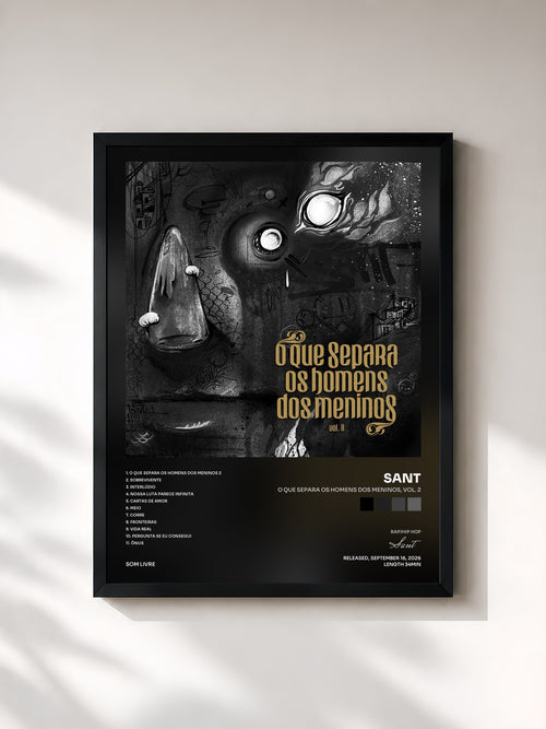 Sant · O Que Separa Os Homens dos Meninos, Vol. 2 — Affiche encadrée