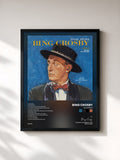 #noir Tableau de l'album Blue Skies de Bing Crosby, cadre noir, imprimé et encadré en France