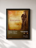 #noir Tableau de l'album Based on a True Story... de Blake Shelton, cadre noir, imprimé et encadré en France