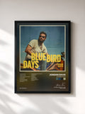 #noir Tableau de l'album Bluebird Days de Jordan Davis, cadre noir, imprimé et encadré en France