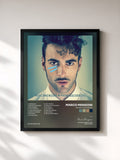 #noir Tableau de l'album #PRONTOACORRERE de Marco Mengoni, cadre noir, imprimé et encadré en France