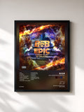 #noir Tableau de l'album EPIC: Every Play Is Crucial de B.o.B, cadre noir, imprimé et encadré en France