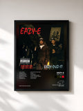 #noir Tableau de l'album Eazy-Duz-It de Eazy-E, cadre noir, imprimé et encadré en France