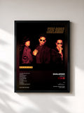 #noir Tableau de l'album Wake Up de Shalamar, cadre noir, imprimé et encadré en France