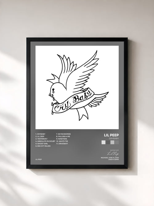 Lil Peep · crybaby — Gerahmter Kunstdruck