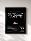 #noir Tableau de l'album Chronisch Pleite de Die Prinzen, cadre noir, imprimé et encadré en France