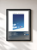 #noir Tableau de l'album On the Beach de Chris Rea, cadre noir, imprimé et encadré en France