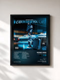 #noir Tableau de l'album Catch Me If You Can de Money Man, cadre noir, imprimé et encadré en France