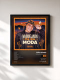 #noir Tableau de l'album Vaquejada Tá na Moda de João Gomes, cadre noir, imprimé et encadré en France