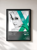 #noir Tableau de l'album Young Foolish Happy de Pixie Lott, cadre noir, imprimé et encadré en France