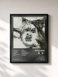 #noir Horn of Plenty di Grizzly Bear in stampa incorniciata, cornice nera, stampata e incorniciata in Francia