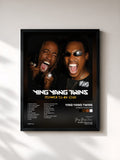 #noir Tableau de l'album Streets To Da Club de Ying Yang Twins, cadre noir, imprimé et encadré en France