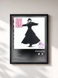 #noir Tableau de l'album Rock a Little de Stevie Nicks, cadre noir, imprimé et encadré en France