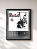 #noir Tableau de l'album Saturday Night Single de Whigfield, cadre noir, imprimé et encadré en France