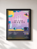 #noir Tableau de l'album After Laughter de Paramore, cadre noir, imprimé et encadré en France