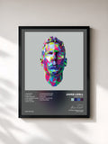 #noir Tableau de l'album Jamie Lidell de Jamie Lidell, cadre noir, imprimé et encadré en France