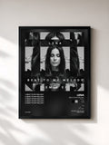 #noir Tableau de l'album Beat To My Melody (Remix EP) de Lena, cadre noir, imprimé et encadré en France