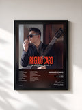 #noir Tableau de l'album Mi Guitarra y Yo, Vol. 5 de Regulo Caro, cadre noir, imprimé et encadré en France