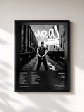 #noir Tableau de l'album Mr. W de Wisin, cadre noir, imprimé et encadré en France