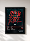 #noir Tableau de l'album GANGIN de SOB X RBE, cadre noir, imprimé et encadré en France