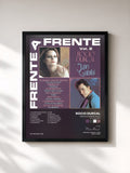 #noir Tableau de l'album Frente A Frente Vol.2 (with Juan Gabriel) de Rocio Durcal, cadre noir, imprimé et encadré en France