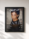 #noir Tableau de l'album CHOMP 2.5 (EP) de Russ, cadre noir, imprimé et encadré en France