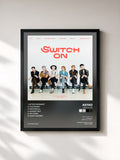 #noir Tableau de l'album SWITCH ON de ASTRO, cadre noir, imprimé et encadré en France