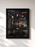 #noir Tableau de l'album HOU I AM de Houdini, cadre noir, imprimé et encadré en France