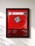 #noir Tableau de l'album The Instrumentals Vol. 2 de Run-DMC, cadre noir, imprimé et encadré en France