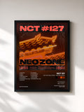 #noir Tableau de l'album NCT #127 Neo Zone - The 2nd Album de NCT 127, cadre noir, imprimé et encadré en France