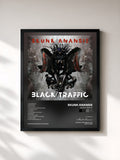 #noir Tableau de l'album Black Traffic de Skunk Anansie, cadre noir, imprimé et encadré en France