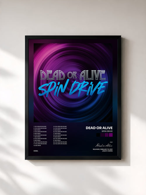 Dead or Alive · Spin Drive — Affiche encadrée