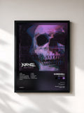 #noir Tableau de l'album Beat Tape 2 de Kordhell, cadre noir, imprimé et encadré en France