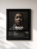 #noir Tableau de l'album Fully Grown de Frisco, cadre noir, imprimé et encadré en France