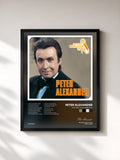 #noir Tableau de l'album Ich find' Schlager toll de Peter Alexander, cadre noir, imprimé et encadré en France