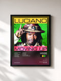 #noir Tableau de l'album Moving Up de Luciano, cadre noir, imprimé et encadré en France