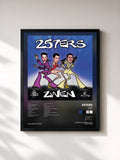 #noir Tableau de l'album Zwen (Re-Edissn) de 257ers, cadre noir, imprimé et encadré en France