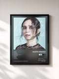 #noir Tableau de l'album Algo Sucede de Julieta Venegas, cadre noir, imprimé et encadré en France