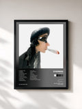 #noir Tableau de l'album Stoner de Eyedress, cadre noir, imprimé et encadré en France