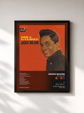#noir Tableau de l'album Soul Galore de Jackie Wilson, cadre noir, imprimé et encadré en France