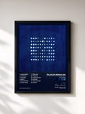#noir Tableau de l'album re:member de Ólafur Arnalds, cadre noir, imprimé et encadré en France