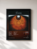 #noir Tableau de l'album Creating Patterns de 4hero, cadre noir, imprimé et encadré en France