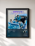 #noir Tableau de l'album Drive to the Starry Road de ASTRO, cadre noir, imprimé et encadré en France
