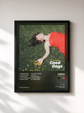 #noir Tableau de l'album Good Days de Lenka, cadre noir, imprimé et encadré en France