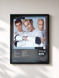 #noir Tableau de l'album Contact! de Eiffel 65, cadre noir, imprimé et encadré en France
