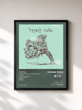 #noir Tableau de l'album Dunia Batas de Payung Teduh, cadre noir, imprimé et encadré en France