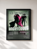 #noir Tableau de l'album Undercover de Rico Bernasconi, cadre noir, imprimé et encadré en France