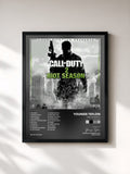 #noir Tableau de l'album Call of Duty 2 (Riot Season) de Youngs Teflon, cadre noir, imprimé et encadré en France