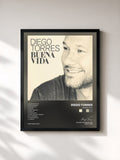 #noir Tableau de l'album Buena Vida de Diego Torres, cadre noir, imprimé et encadré en France